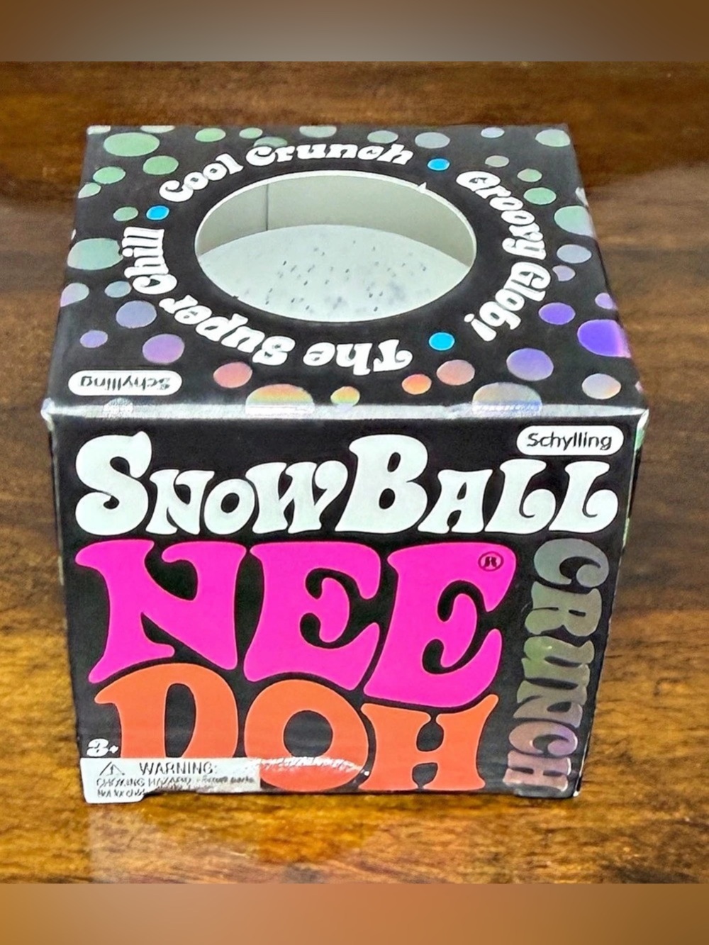 NeeDoh Snowball Crunch - 💯 Authentic - Schylling Brand - new w factory stickers